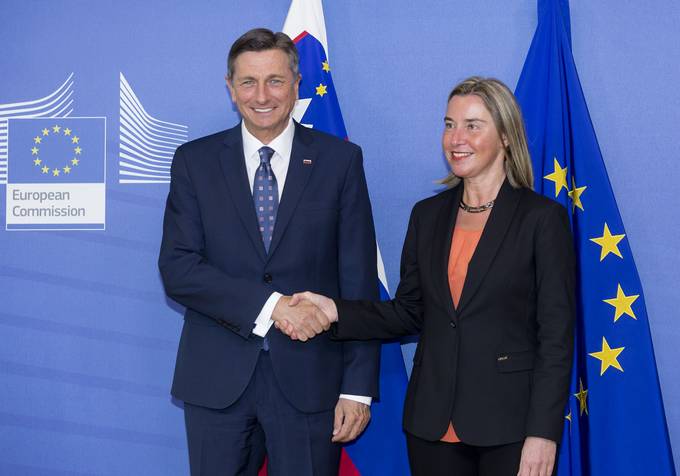 President Pahor in Brussels - with Mogherini